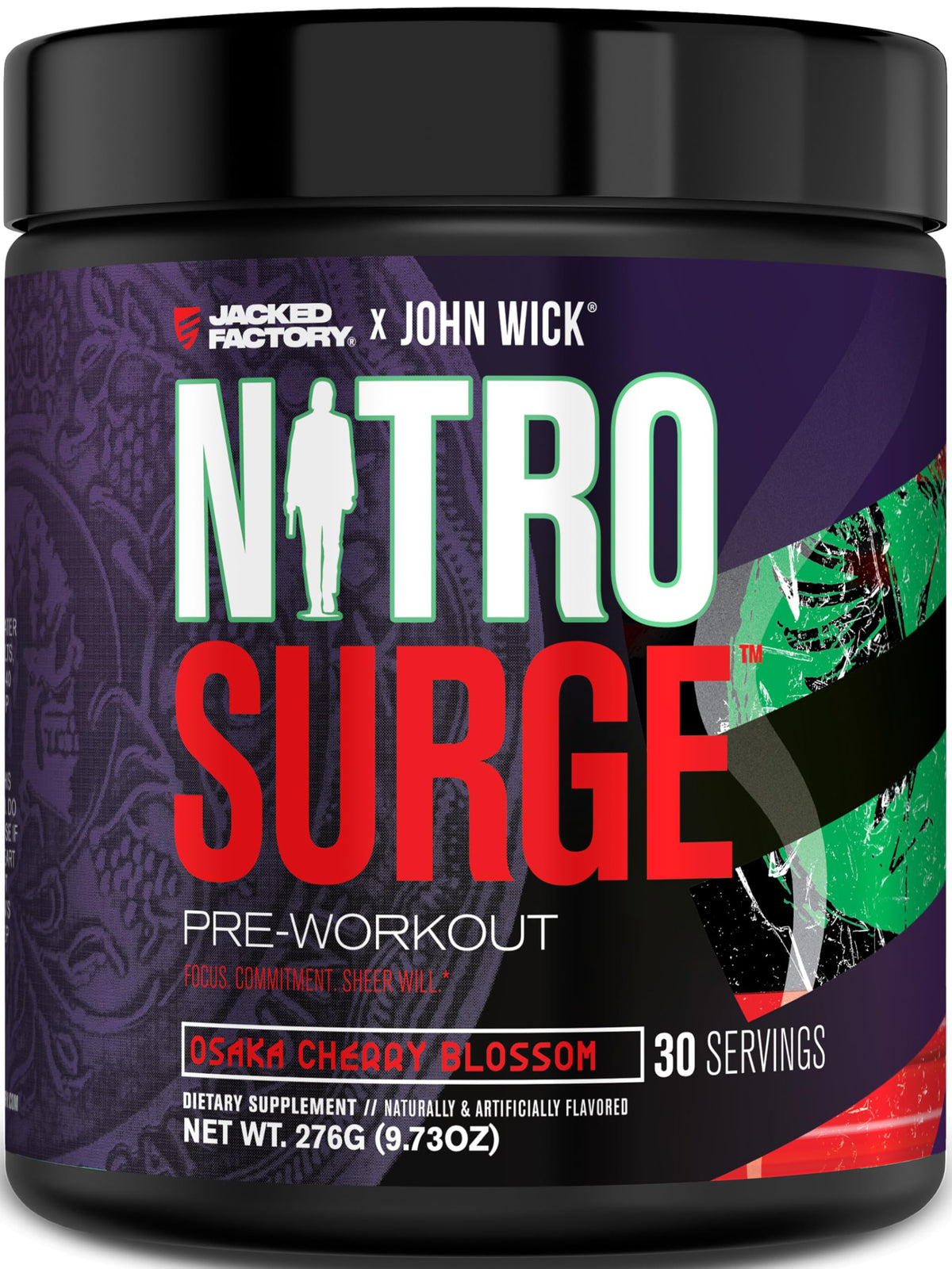 Jacked Factory Nitrosurge Wick: tarro energizante para entrenos intensos