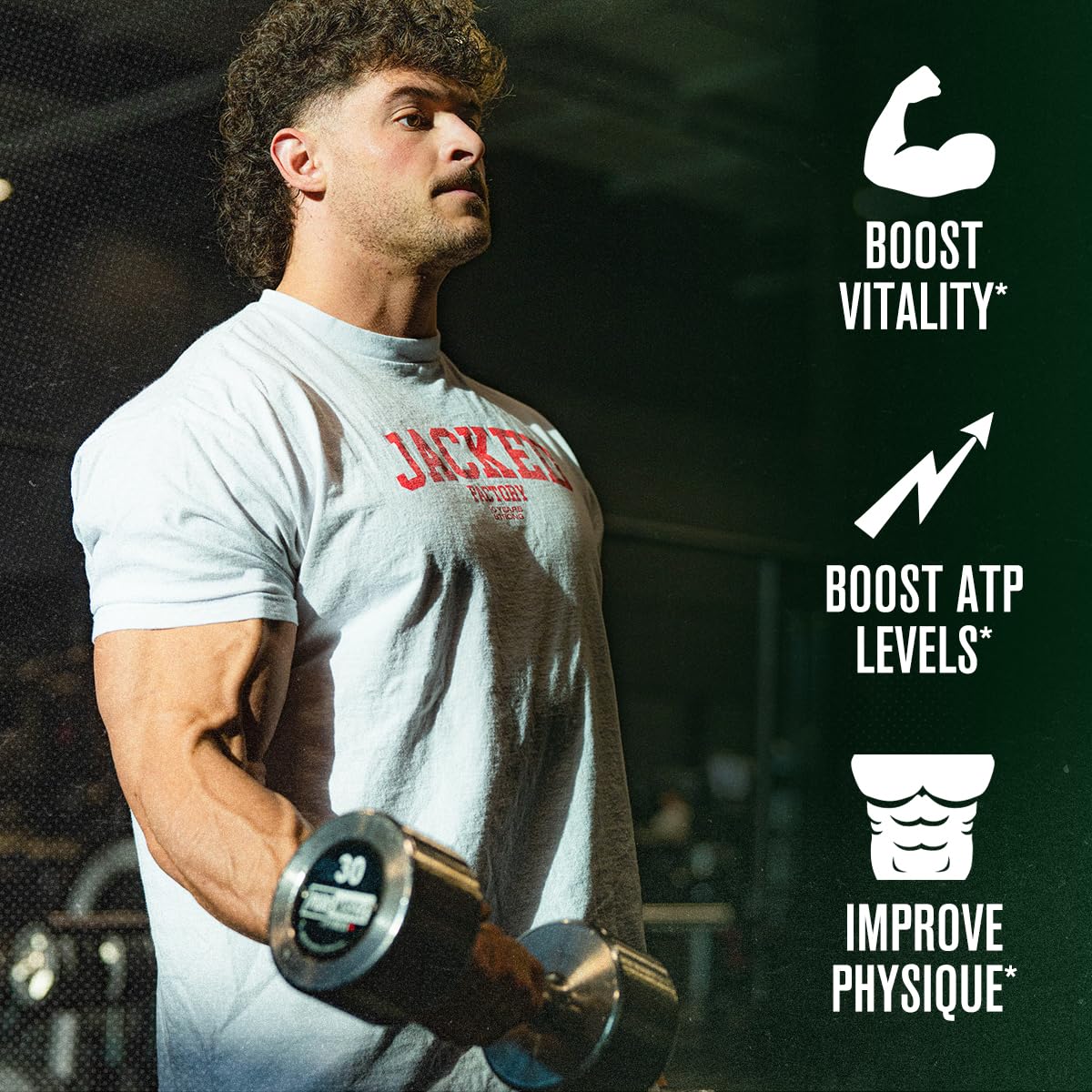 Cápsulas Primasurge de Jacked Factory para rendimiento en entrenamientos.