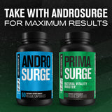Etiqueta trasera de Primasurge con información de uso y beneficios.