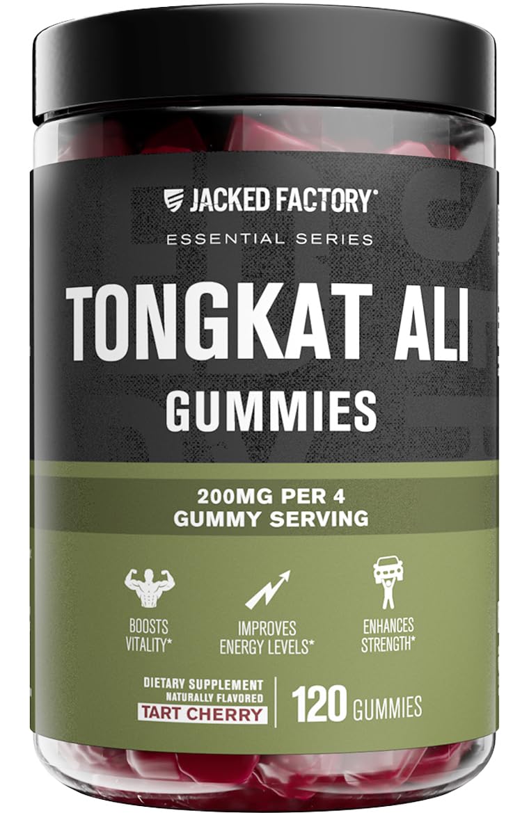 Gomitas Tongkat Ali de Jacked Factory en envase listo para uso diario y vitalidad
