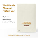 Jacob Bar chocolate bar close-up reveals rich texture and chocolatey aroma.
