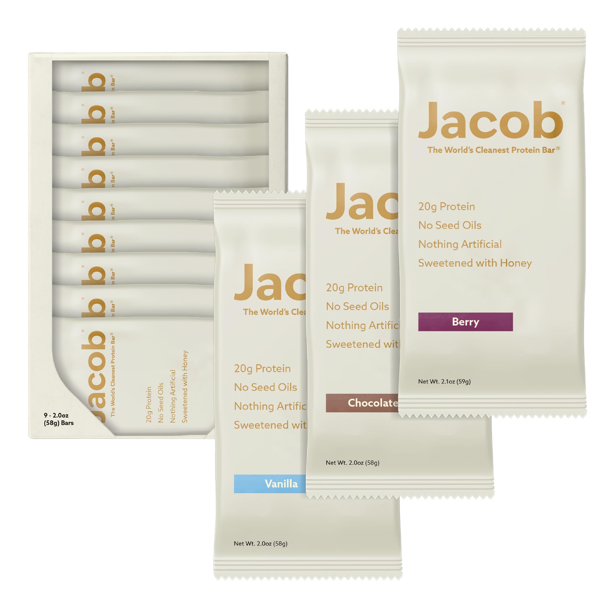 Jacob Bar Proteína chocolate: snack rápido con 20 g de proteína tras entreno.
