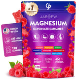 JAENFW gominolas magnesio glicinato 1000 mg en botella, apoyo suave para energía diaria.