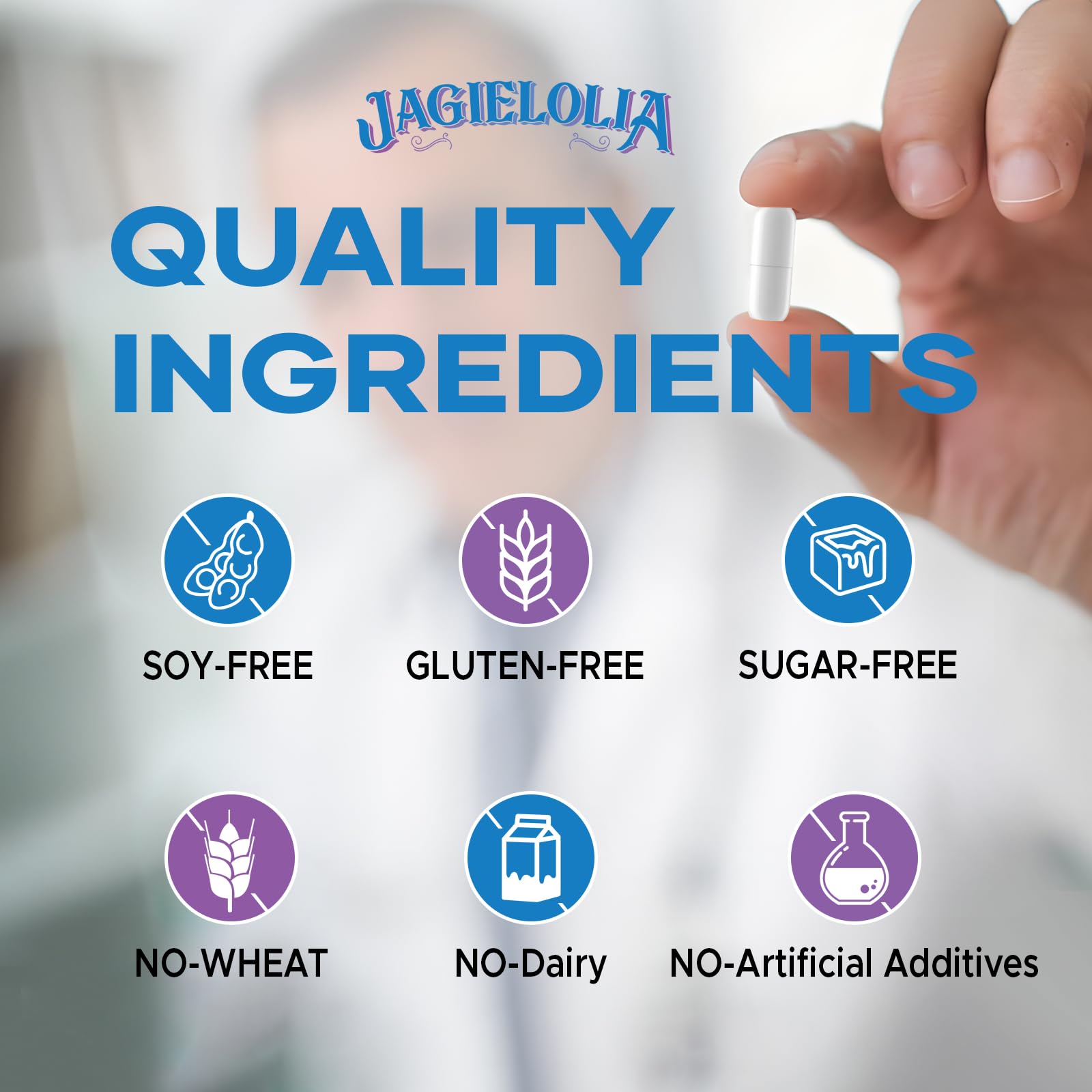 Jagielolia Detox Binder, cápsulas veganas sin aditivos.