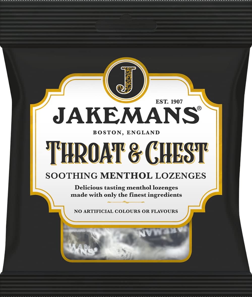 Pastillas Jakemans garganta-pecho 73 g, alivio suave para irritación diaria