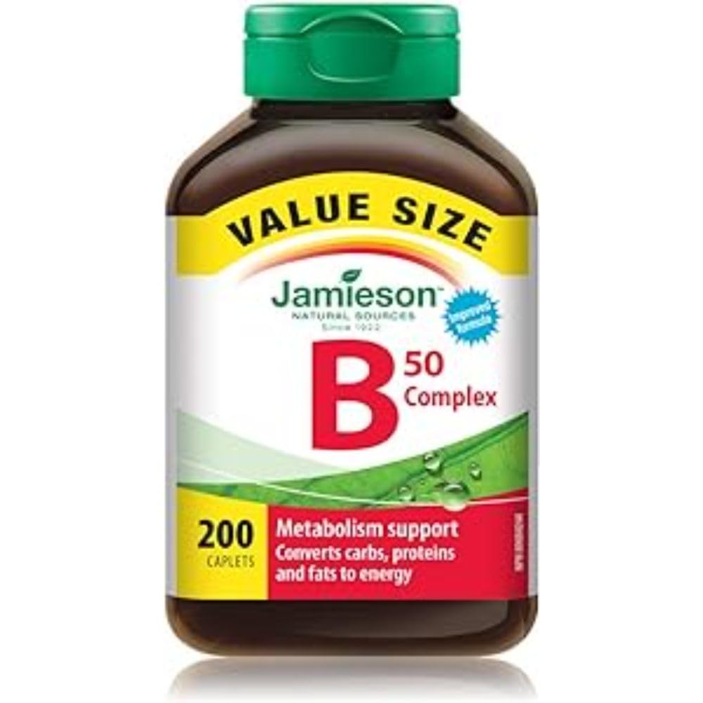 Jamieson Laboratories Complejo B50, frasco nutrición diaria para energía sostenida