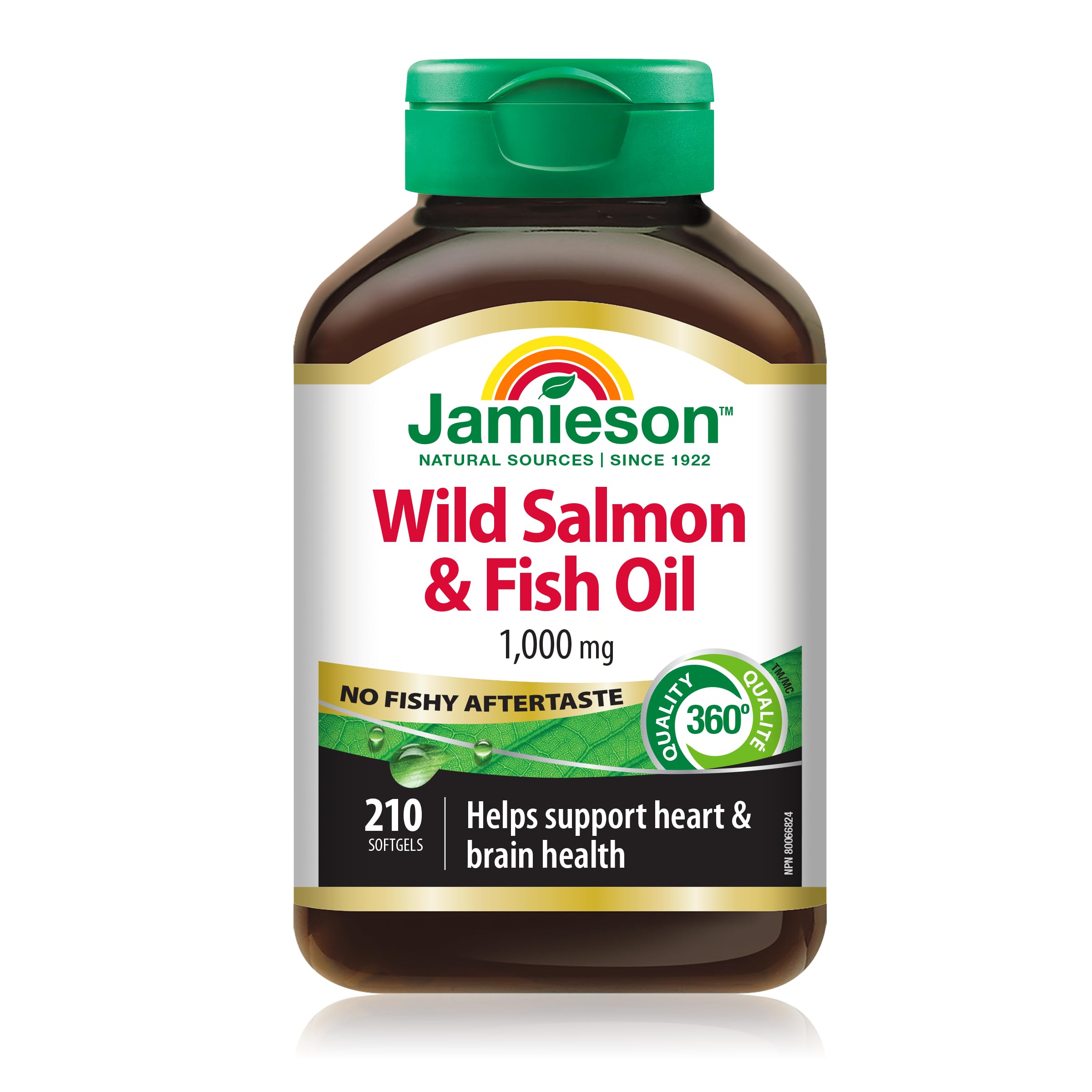 Jamieson No Fishy Aftertaste: envase claro y etiqueta que facilitan identificar Omega-3