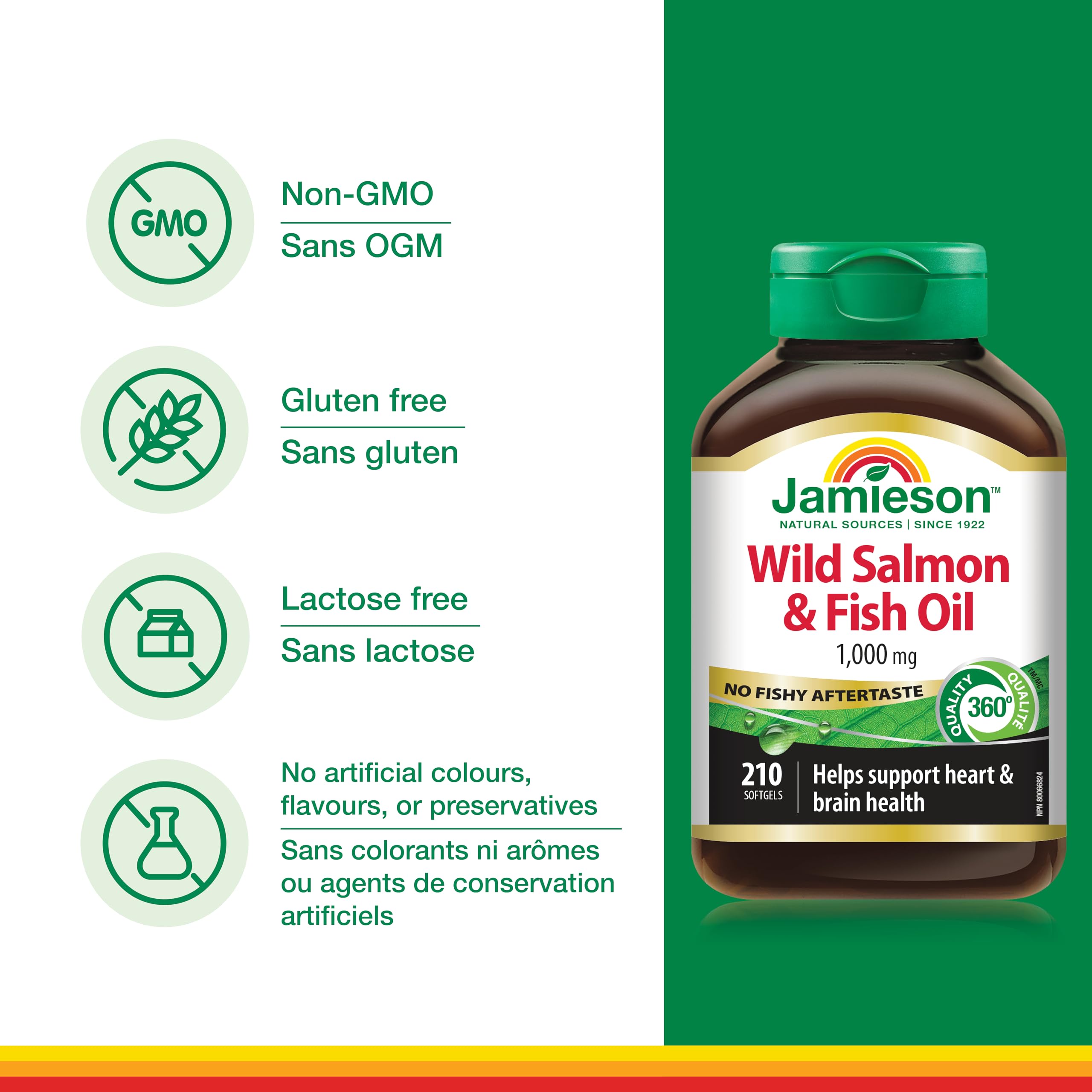 Jamieson No Fishy Aftertaste: garantía libre de metales para tranquilidad