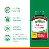 Cápsulas Jamieson Omega-3 en mano, uso diario para bienestar.