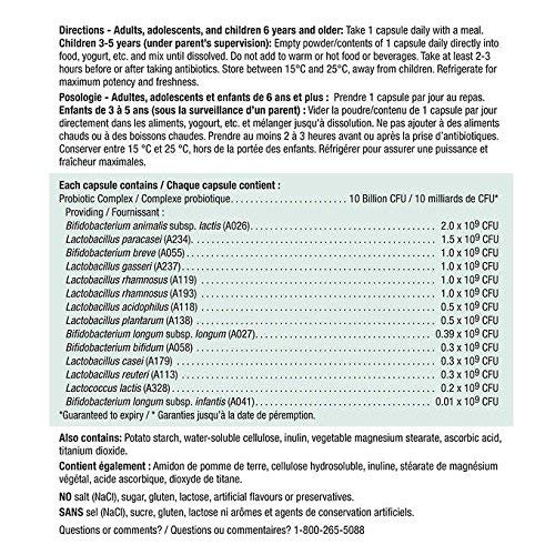 Cápsulas veganas Jamieson Probiotic para consumo diario.