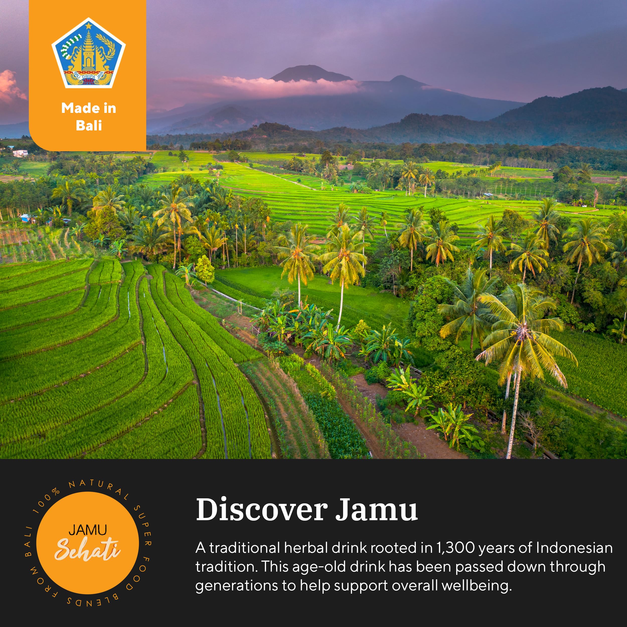 Curcuma en JAMUSEHATI Awake, presencia de cúrcuma para un inicio cálido