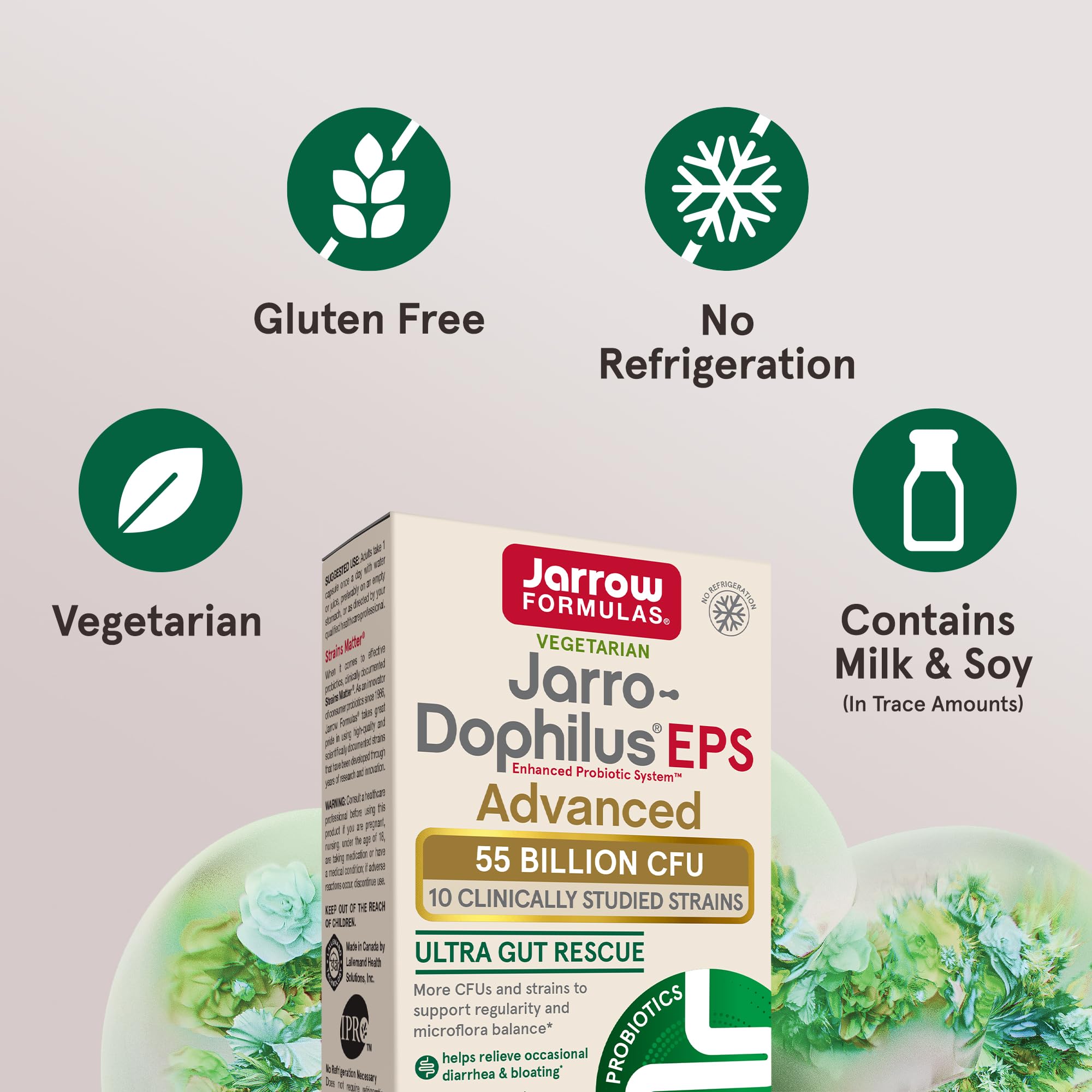 Jarro-Dophilus EPS Advanced, cápsulas con liberación entérica protegidas