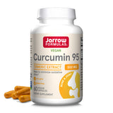 Jarrow Formulas Curcumin 95: frasco de cápsulas para apoyo antioxidante.