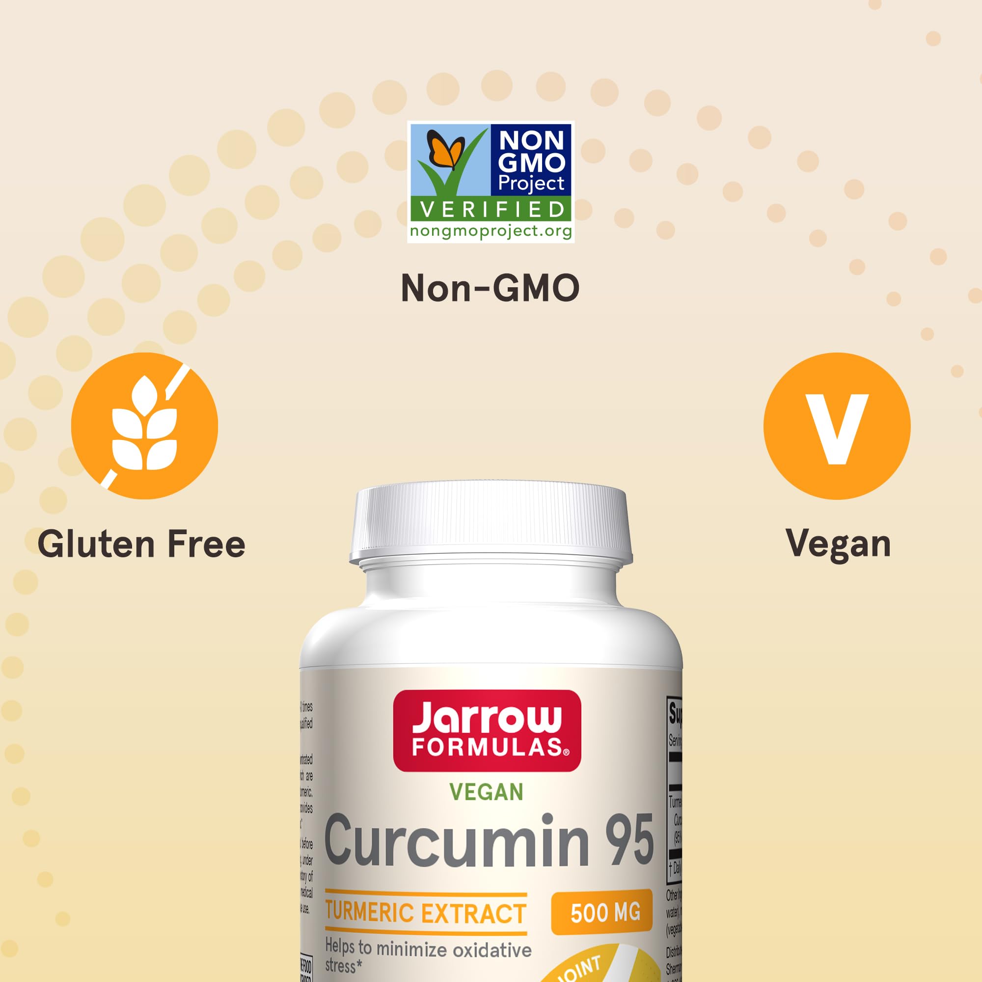 Cápsulas de Curcumin 95 para uso diario en dieta equilibrada.