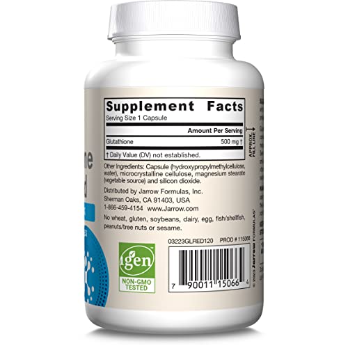 Jarrow Formulas Glutatión Reducido, rutina diaria, apoyo posible para bienestar general.