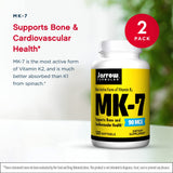 Etiqueta frontal de Jarrow Formulas MK-7 90 mcg