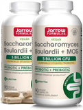 Jarrow Formulas Saccharomyces Boulardii MOS, cápsulas de liberación retardada para soporte digestivo.