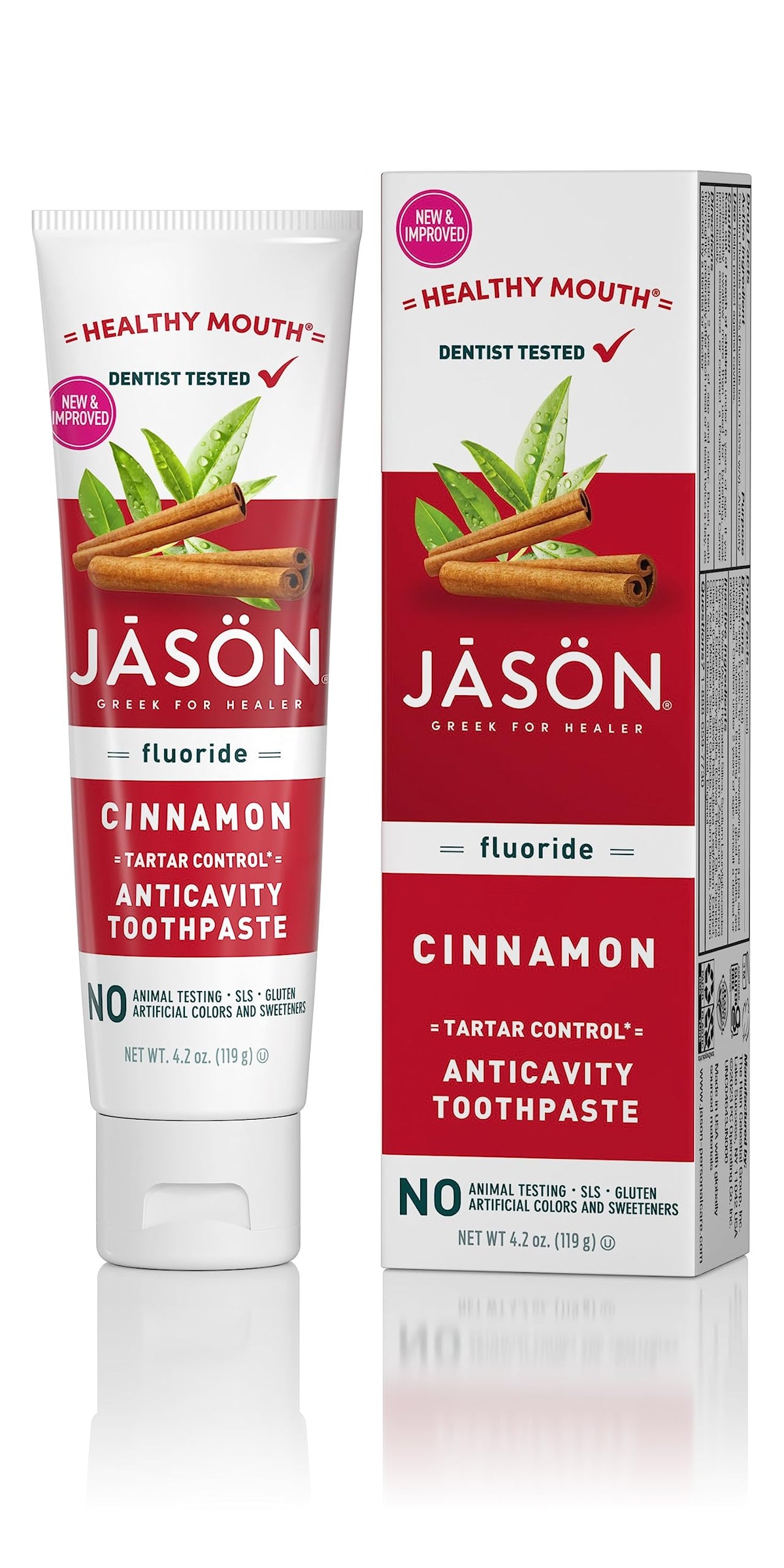 Jason PASTA DENTAL, tubo menta, aliento fresco y protección bucal diaria