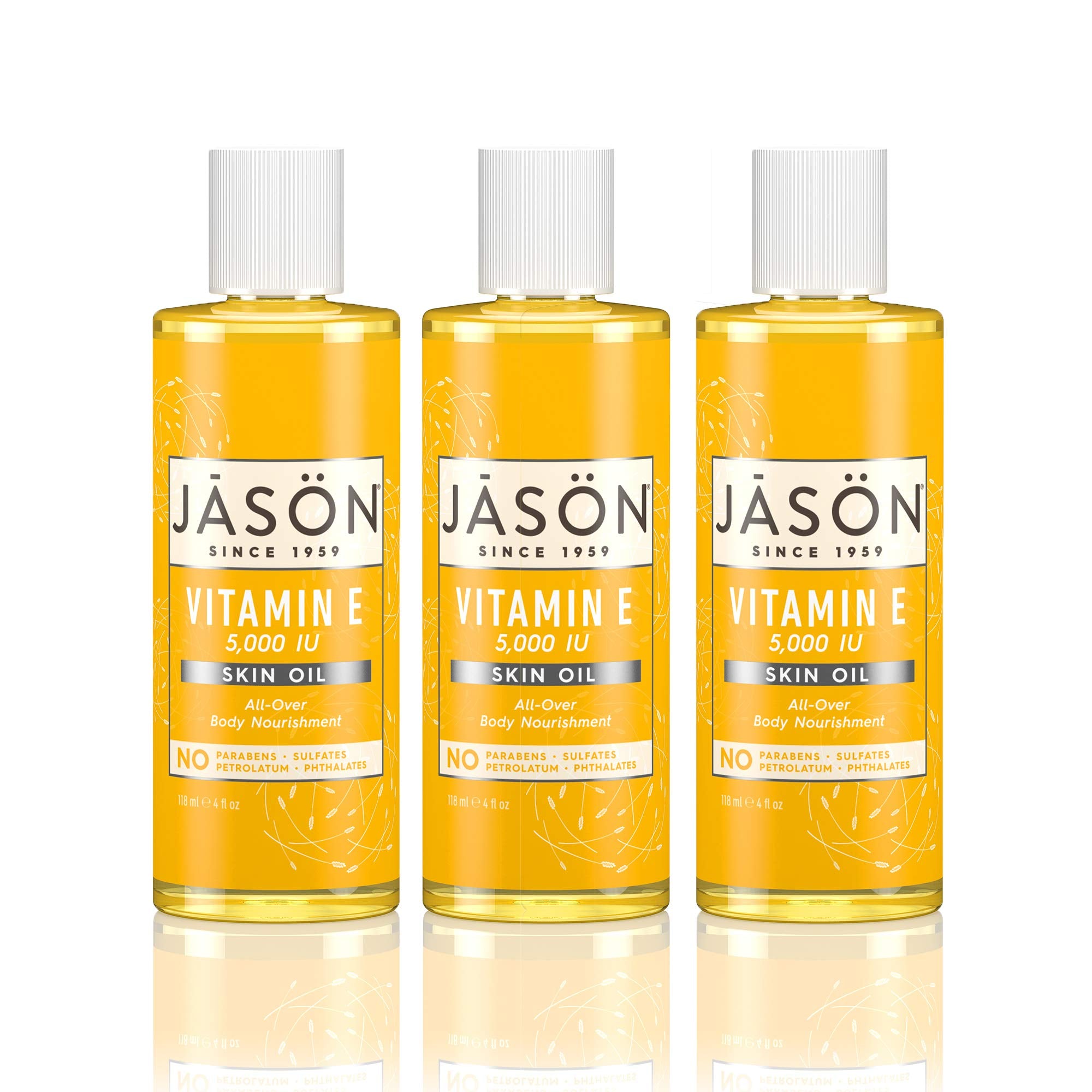 Masaje corporal con JASON Vitamin E 5000 UI para piel suave.