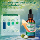 Etiqueta frontal de Javeriah Soursop mostrando marca y pureza.