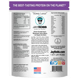 Jay Robb proteina de suero aislada 25g porcion, envase listo para mezclar.
