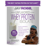 Jay Robb proteina de suero aislada sin sabor en bolsa 24oz, ideal para batidos.