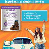 Jay Robb uso rapido batido para llevar, snack nutritivo.