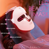 La mascarilla led de Jay SAREES facilita el cambio de color en la cara con botones.