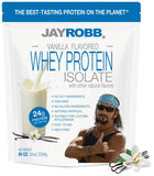 JAYROBB proteína de suero vainilla en tarro 5 lb, ideal para ganar músculo