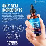 JB Wellness Co Gotas de Cardo Mariano para salud hepática.