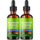 JB Wellness Co Gotas de Guanábana: botella visible para uso diario de bienestar.