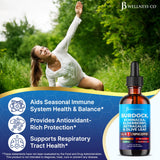 JB Wellness Co Gotas de Equinacea para apoyo inmunológico diario.