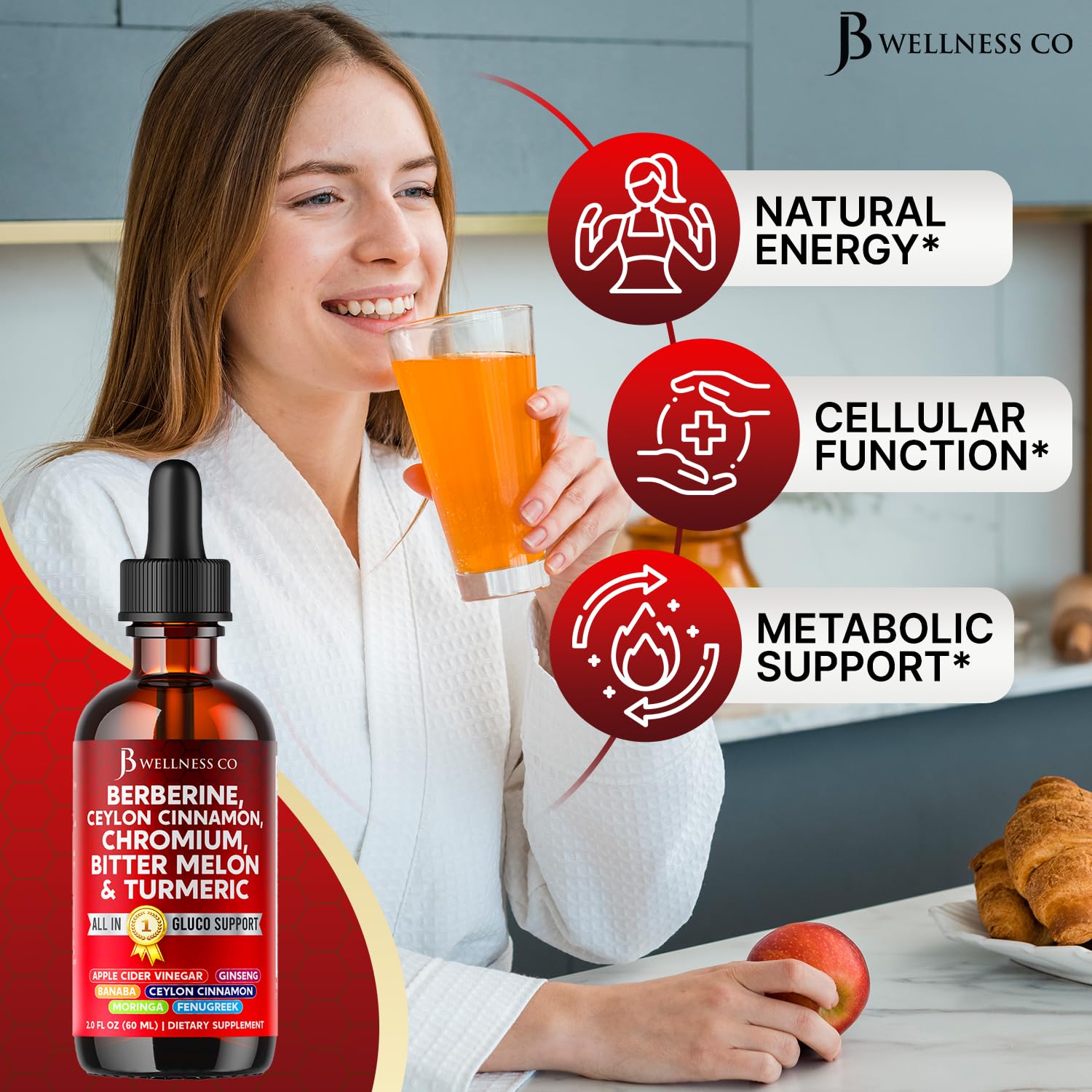 JB Wellness Co semillas pepino amargo extracto, para incorporar en agua