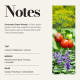 JCLOUD Difusor tomate galbanum aporta aroma verde y fresco.