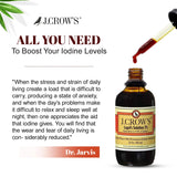 J. CROW'S Lugol's 2% en envase para almacenamiento a temperatura ambiente