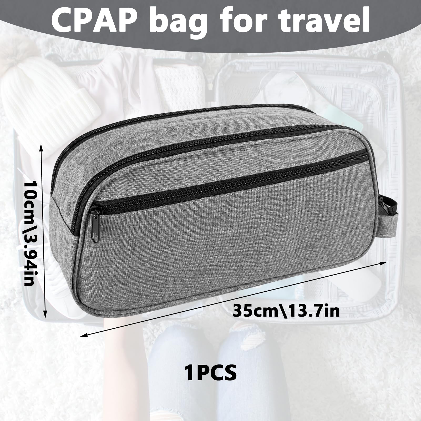 JDVBDNK estuche CPAP AirMini con almacenamiento de accesorios exteriores