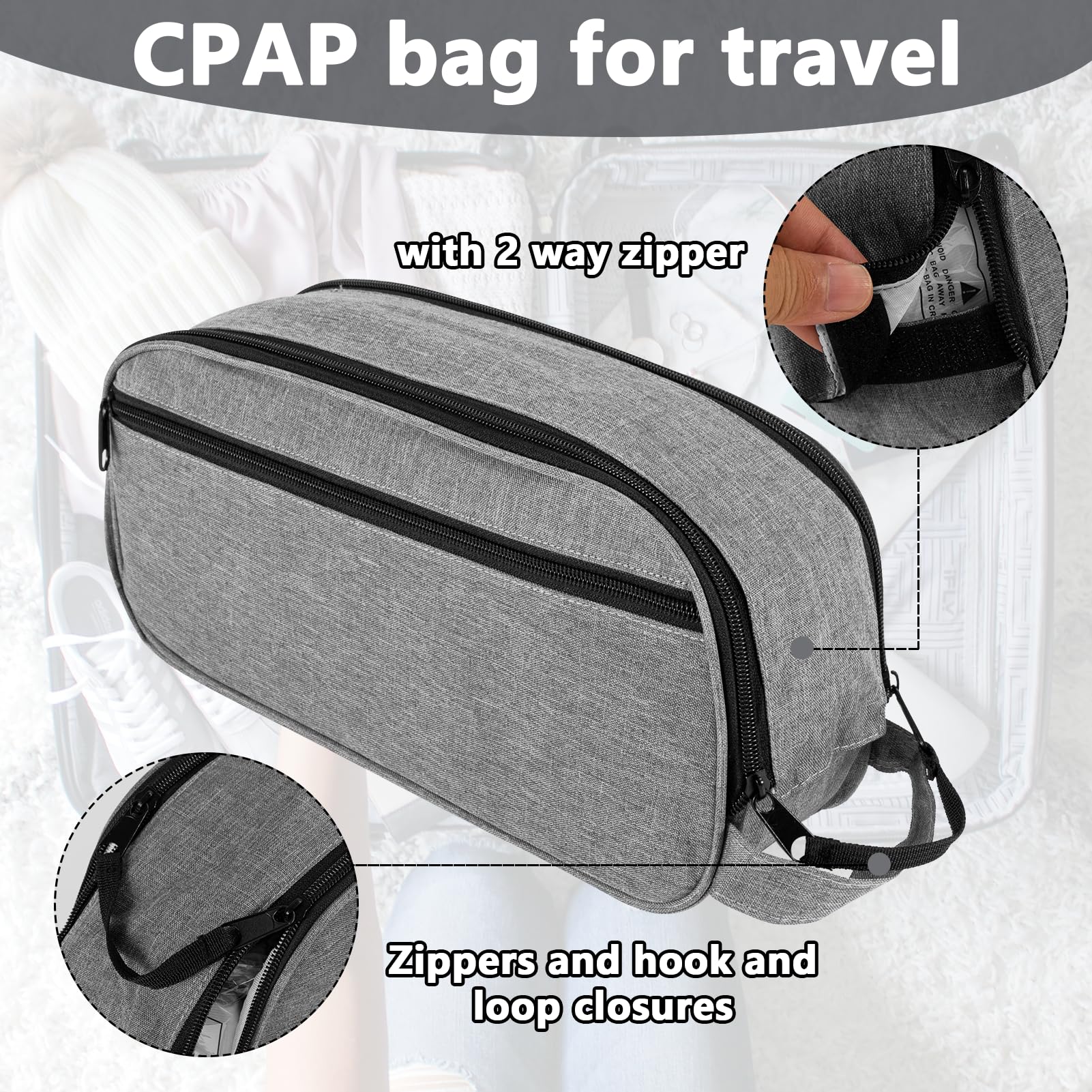 JDVBDNK interior acolchado protege CPAP contra golpes y presión externa