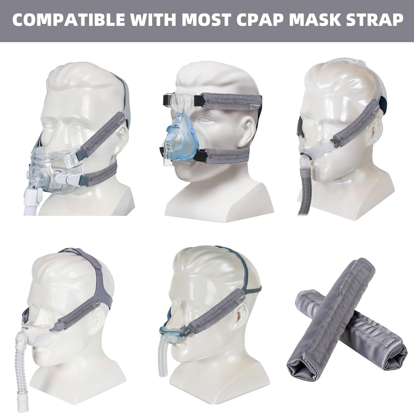 JDVBDNK lavado fácil CPAP satén; limpieza rápida para mayor higiene.