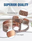 Ajuste abierto de brazalete cobre Jecanori, ajuste perfecto.