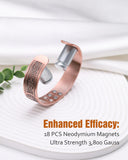 Jecanori brazalete cobre ajuste abierto para tallas diversas.