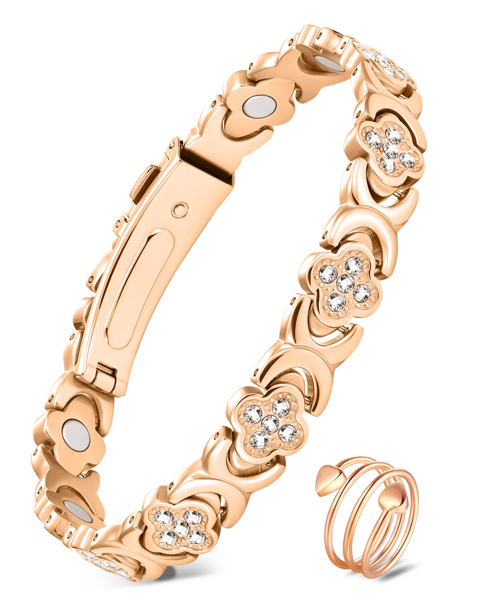 Pulsera de cobre Jecanori para mujer, estilo elegante ideal para uso diario.