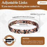 Pulsera magnética Jecanori de 3500 gauss para energía diaria.