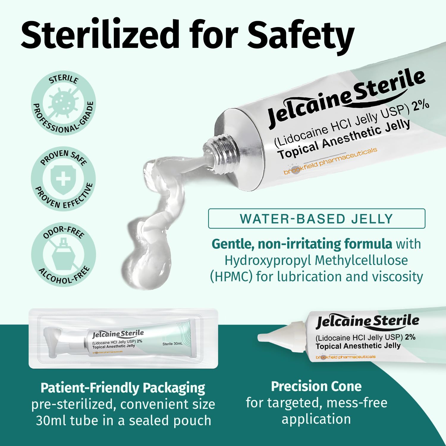 Jelcaine Sterile aplica tratamiento rápido para dolor localizado
