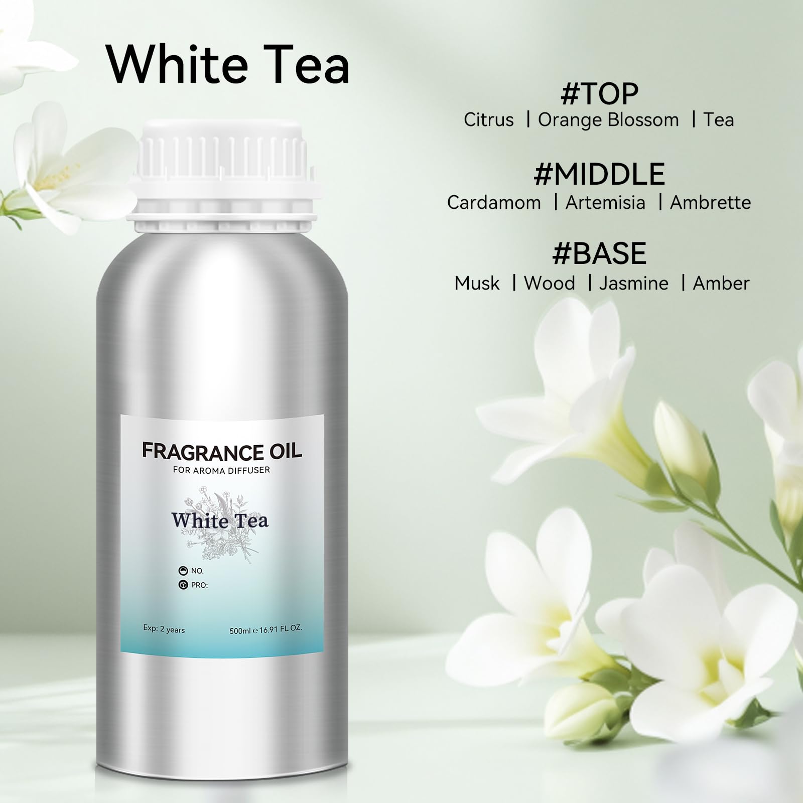 JEPEErbz té blanco, aroma suave, ideal para dormitorio y oficina.
