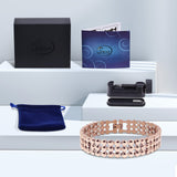 Caja-regalo elegante con pulsera magnética JEROOT lista para entregar.