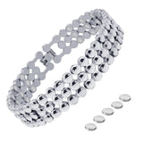 Pulsera magnética JEROOT para mujer con cierre ajustable, uso diario cómodo.