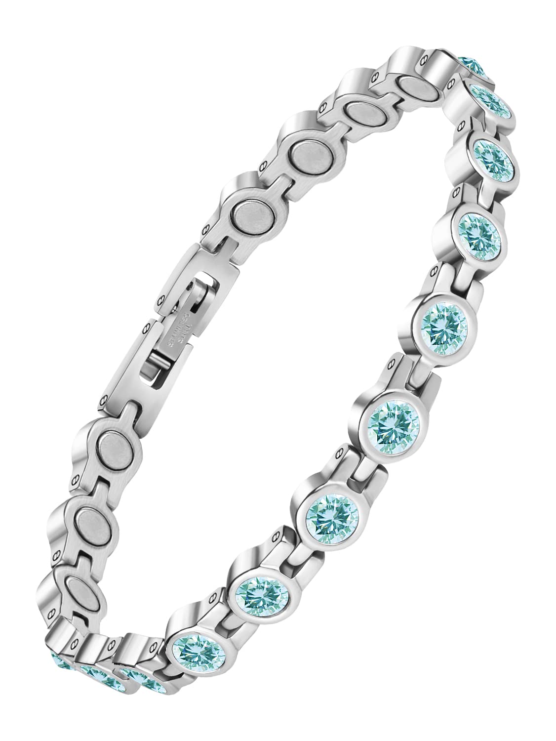 Pulsera magnética JEROOT Ultra Fuerza 316L para uso diario.