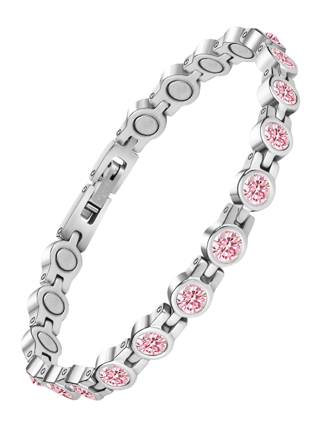 Pulsera magnética JEROOT: primer plano para uso diario y estilo femenino