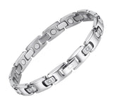 JEROOT pulsera titanio-magnetica-mujer: ligero y hipoalergénico para uso diario.
