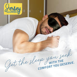 Peso ligero de Jersey Slumber, máscara de seda para uso cómodo.